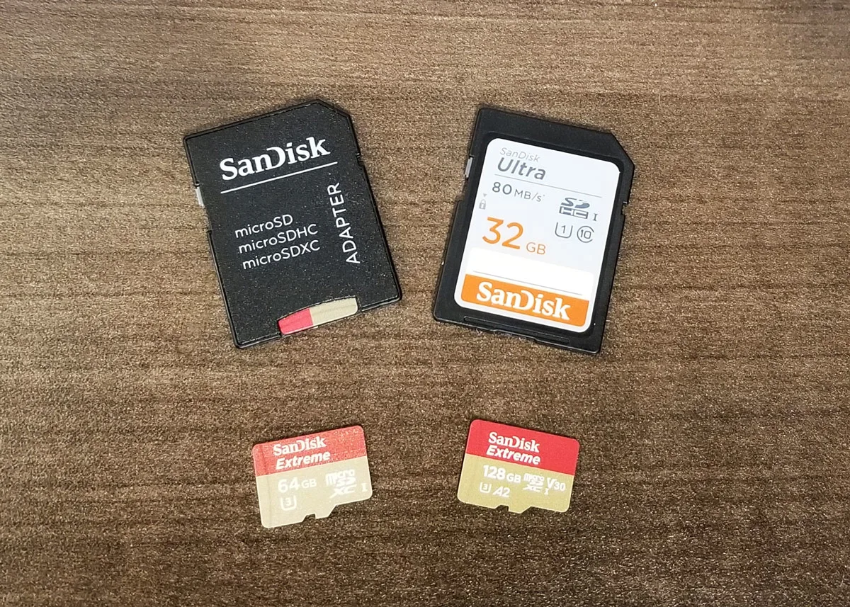 two sd cards