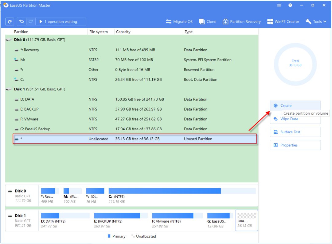 EaseUS Partition Master