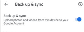 Back up & sync