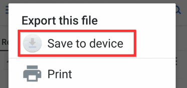 Save to Device