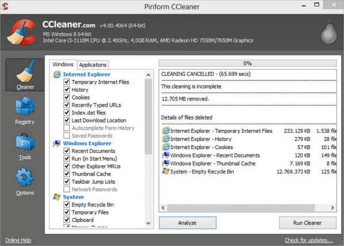 ccleaner duplicater finder