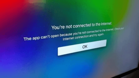 the screenshot of computer not connected to internet