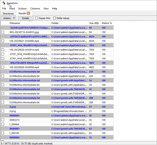 dupeguru file duplicate finder