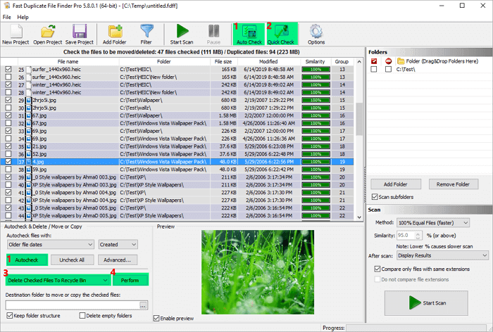 fast duplicate file finder