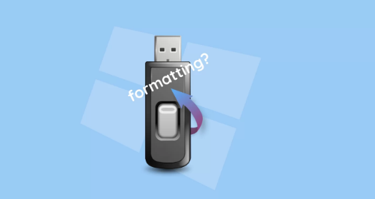 the featured picture of formatting USB flash drive