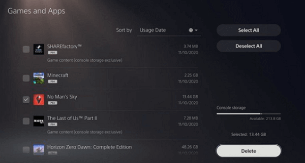 games and apps ps5