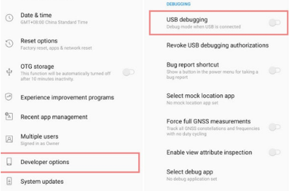 disable usb debugging on android