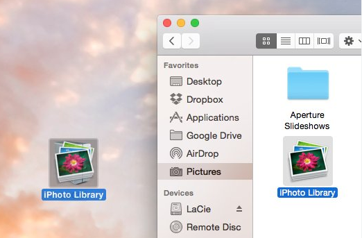 Transfer Photo to External Hard Drive on Mac by Apple Photos Library