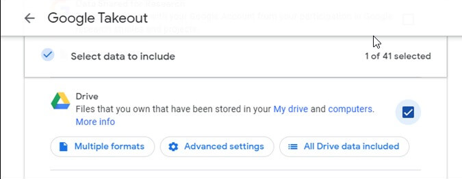 Google Takeout