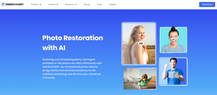 AI Photo Restoration from OneRecovery