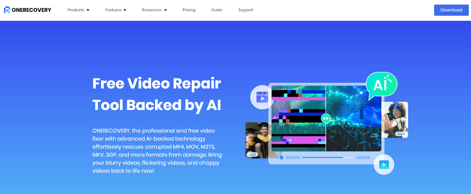 ONERECOVERY Video Repair