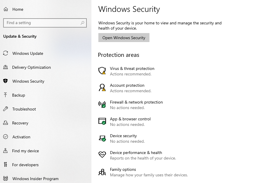 turn off system firewall