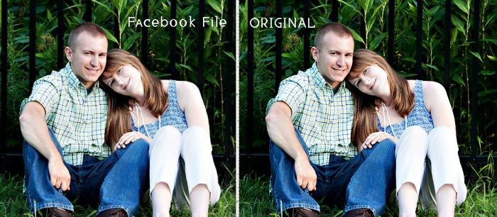 Facebook photo compression