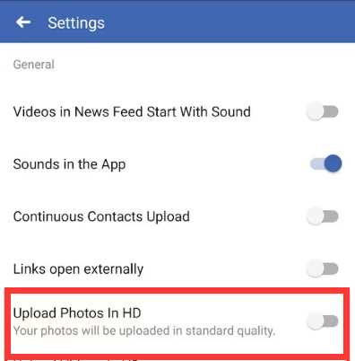 Fix Blurry Facebook Profile Pictures on Android