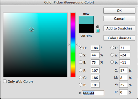 Color Picker on Photoshop