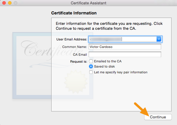 Request a Certificate from a Certificate Authority