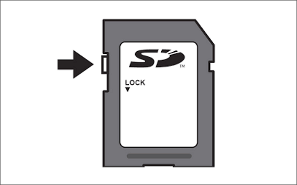 physical lock switch for sd card
