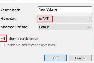 reformat NTFS to other file system