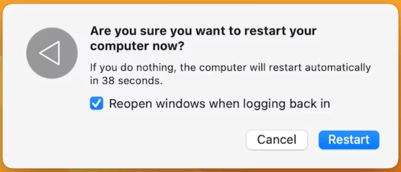 restart your computer