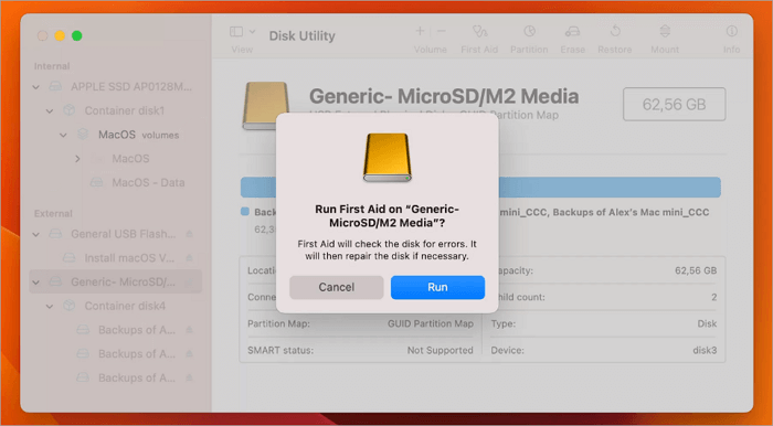 run first aid on mac