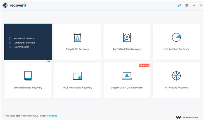 data recovery recoverit