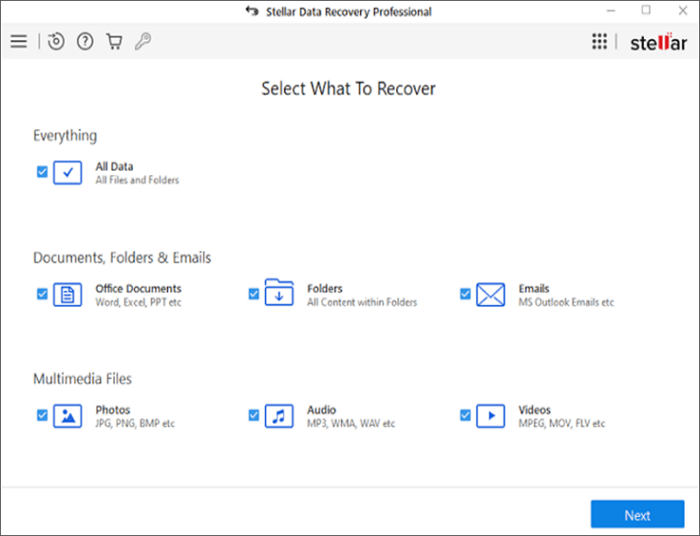 data recovery stellar