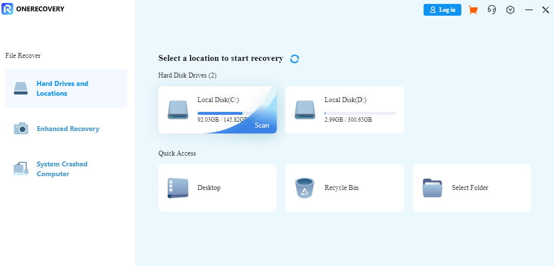 scan the drive volume.