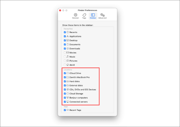 set finder preference