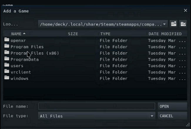 Steam Deck Game File Location