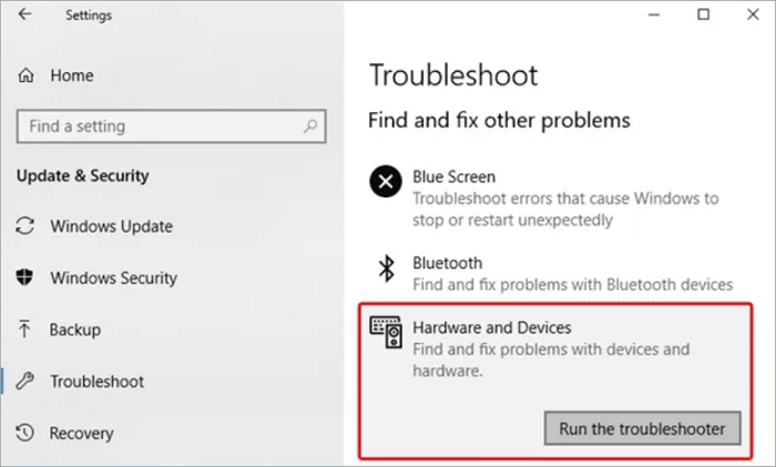 troubleshooter on windows