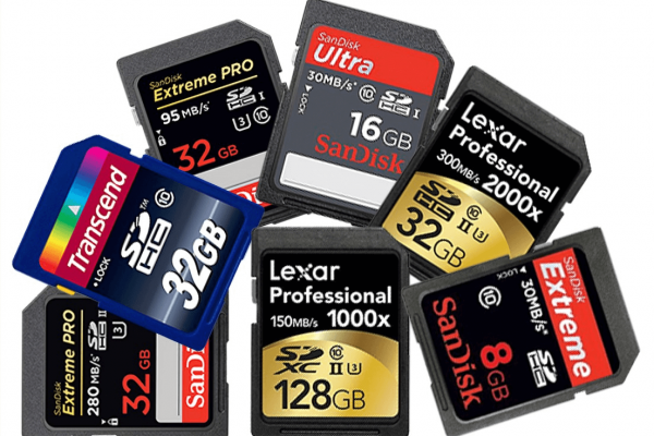 various sd cards